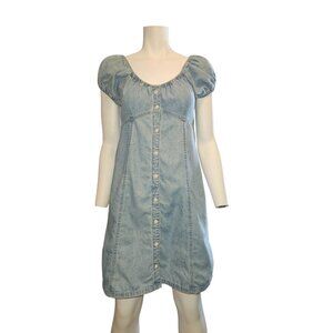 Madewell Denim Margie Mini  Dress in Bevy Wash Women Size 0